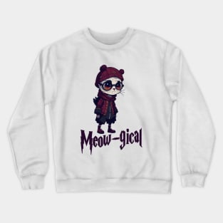 Meowgical Magic Black Cat Crewneck Sweatshirt